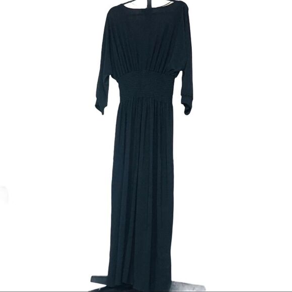 Ashley Stewart Black Empire Waist Dress - Picture 7 of 11